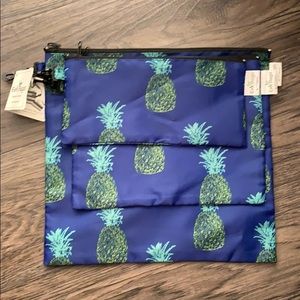 New EnV set of 3 pineapple “whatever pouches”